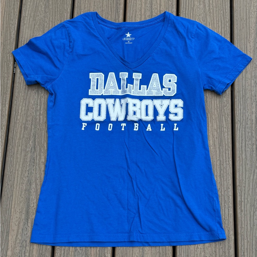 Dallas Cowboys Women's Blue Short Sleeve Tee